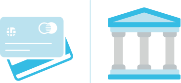 Deposit with debit/credit card or bank transfer