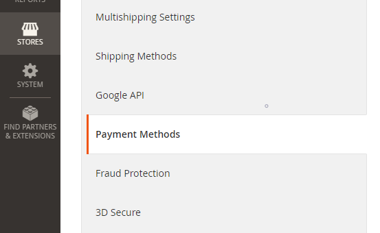 Magento Payment Methods Page