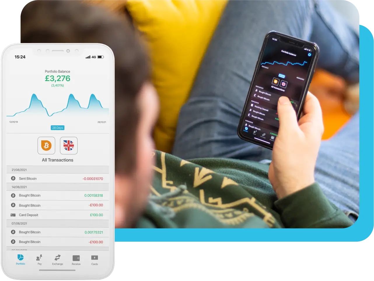 CoinCorner app dashboard